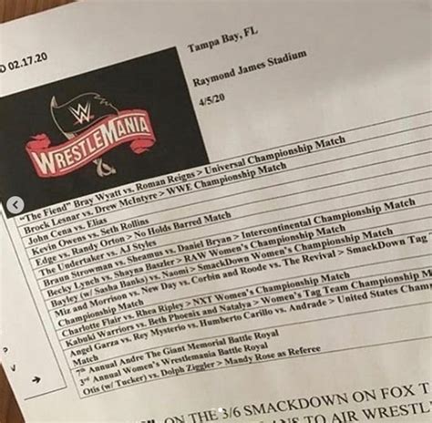 leaked wrestlemania 40 card|WWE WrestleMania 40 match card leaked: Is it real or。